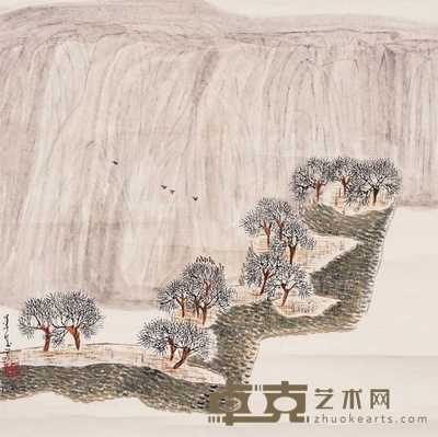 赵准旺 秋韵 镜心 69×68cm